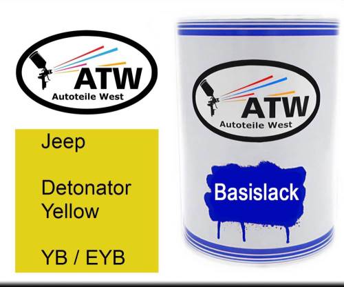 Jeep, Detonator Yellow, YB / EYB: 500ml Lackdose, von ATW Autoteile West.
